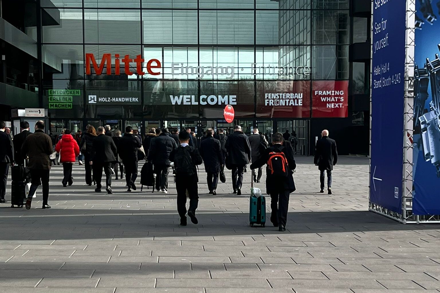 Entrada a la feria Fensterbau Frontale 2026 en Núremberg